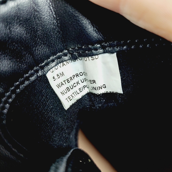 NEW Blondo Giovanni Waterproof Black Nubuck Leather Chunky Ankle Boots E416 - Picture 11 of 12